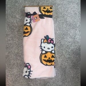 Hello Kitty Orange and Pink Faux Fur Throw